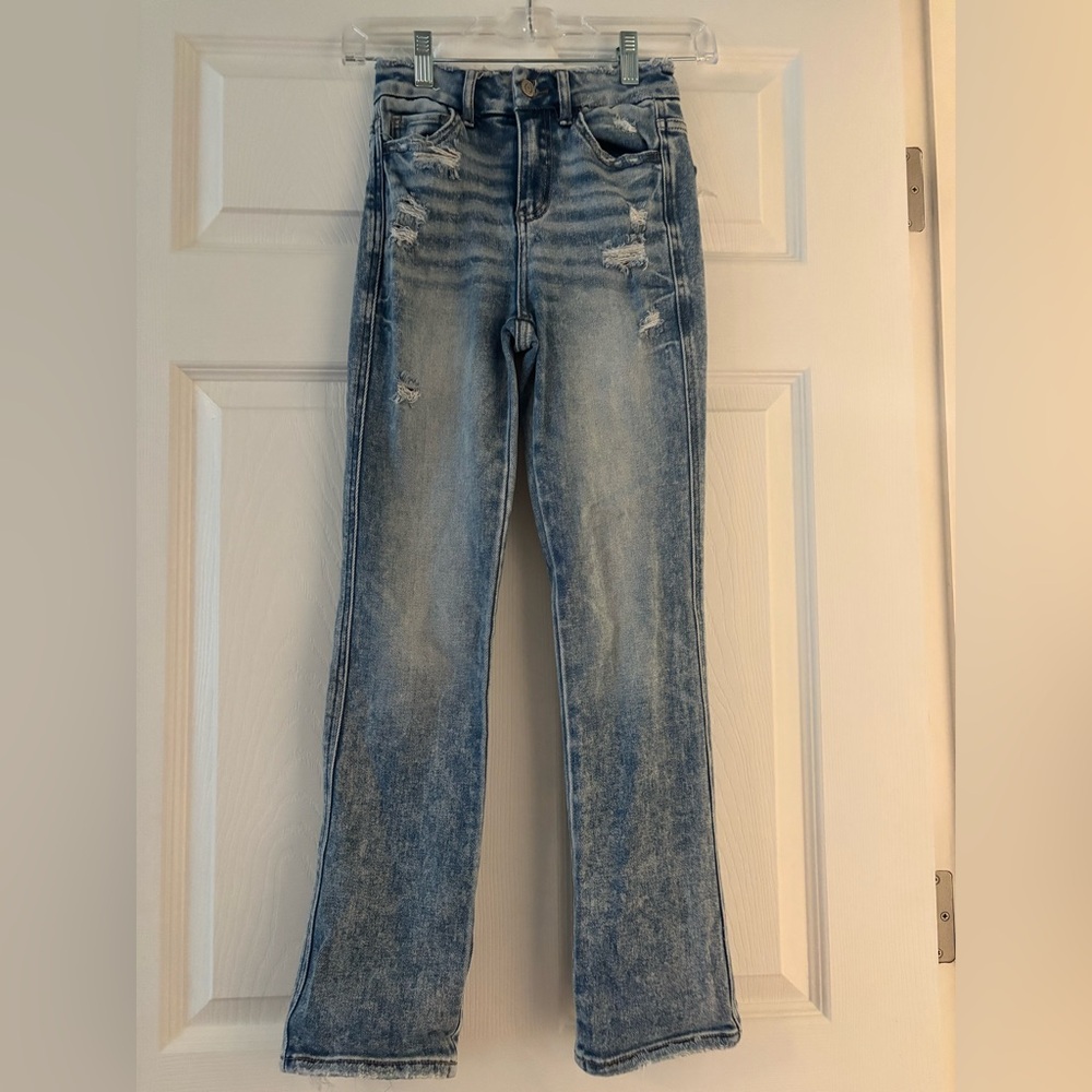 Flying Monkey Blue Flare Wide Leg Jeans